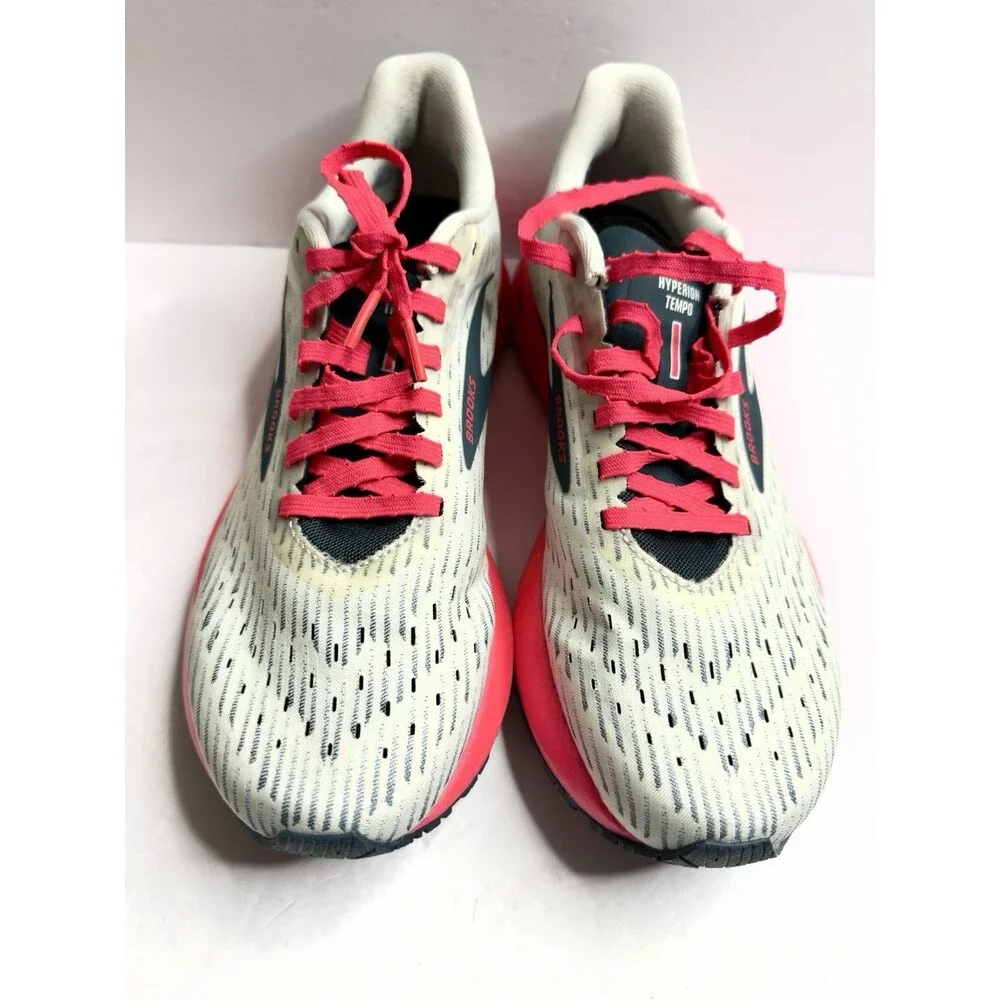 Brooks Hyperion Tempo Running Shoes Womens Sz 9.5 Gray Coral 1203281B110